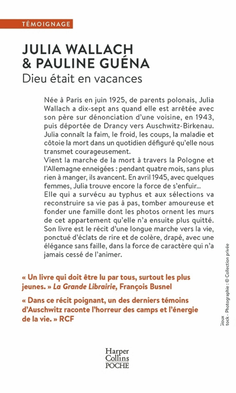 DIEU ETAIT EN VACANCES - WALLACH/GUENA - HARPERCOLLINS