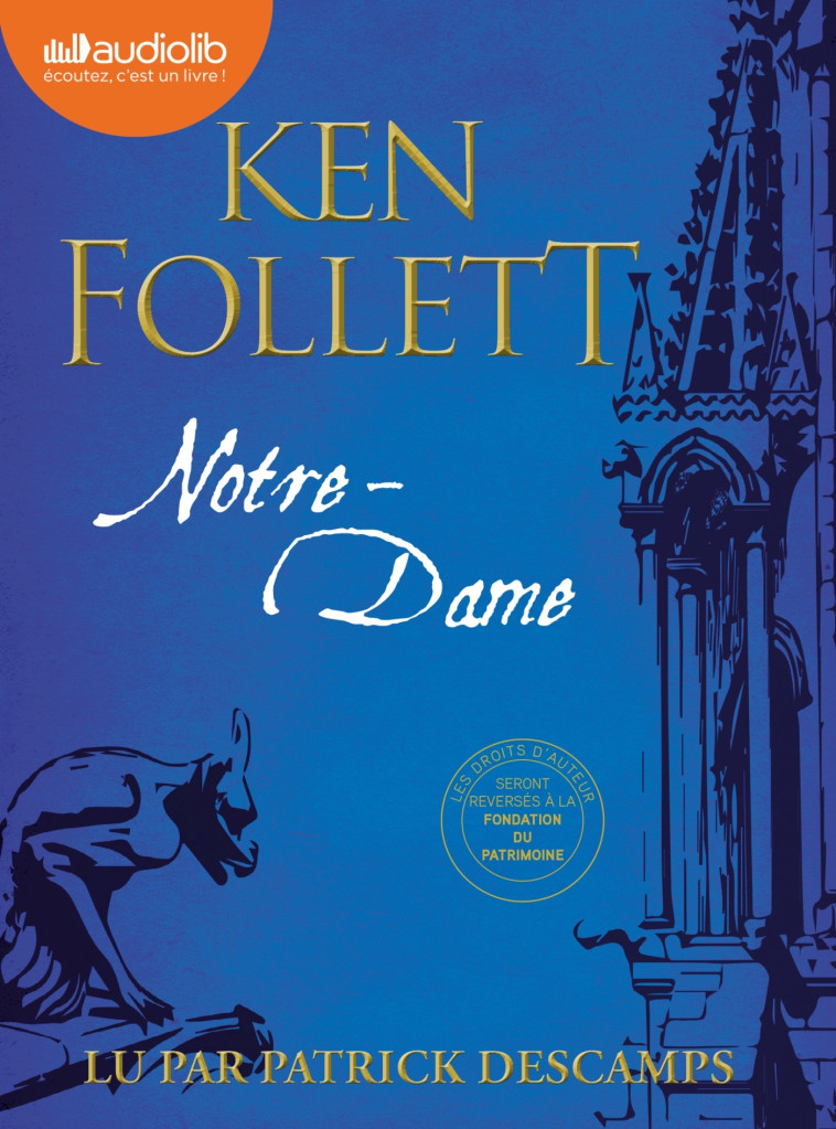 NOTRE-DAME - LIVRE AUDIO 1 CD MP3 - FOLLETT KEN - AUDIOLIB