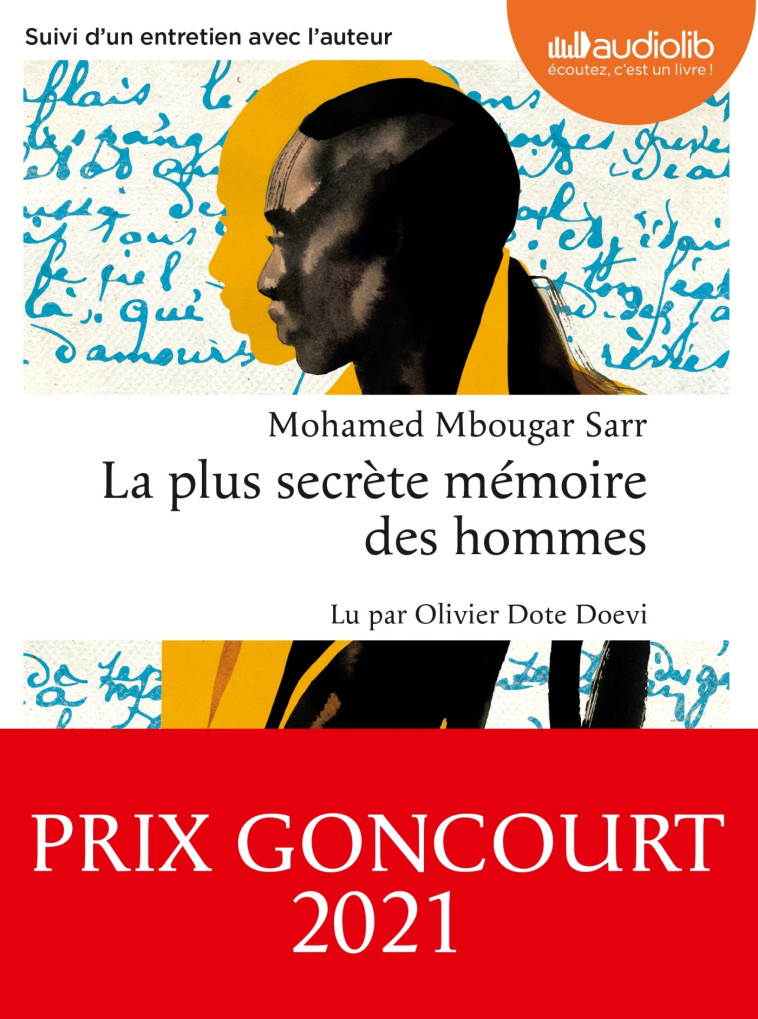 LA PLUS SECRETE MEMOIRE DES HOMMES - LIVRE AUDIO 2 CD MP3 - SARR MOHAMED MBOUGAR - AUDIOLIB