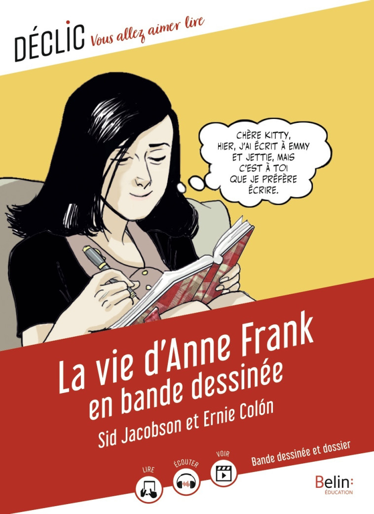 LA VIE D'ANNE FRANK EN BANDE DESSINEE - PRABEL-GUIGNARD C. - BELIN EDUCATION