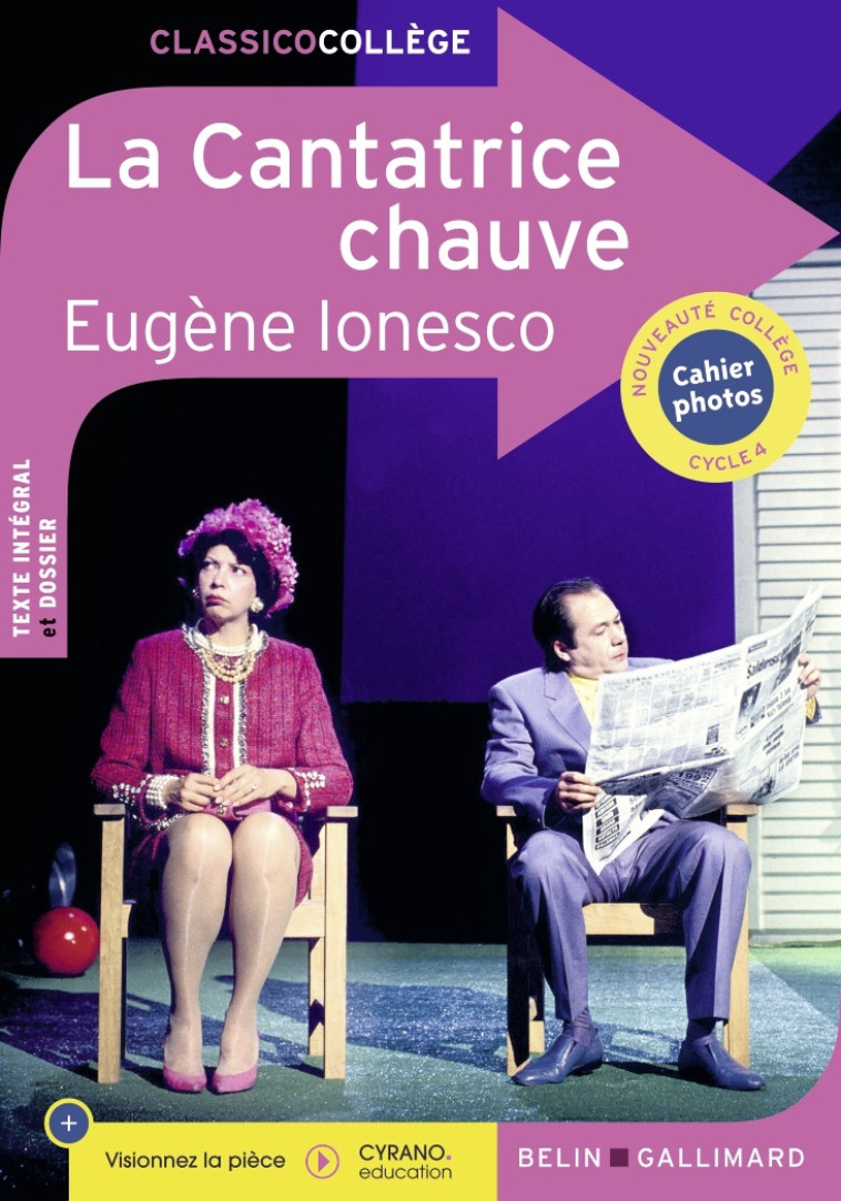 LA CANTATRICE CHAUVE - IONESCO/APPERE - BELIN EDUCATION