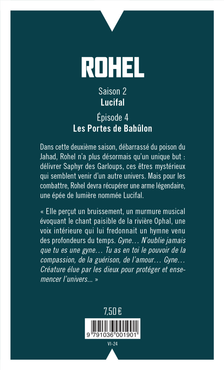 ROHEL SAISON 2 LUCIFAL T04 LES PORTES DE BABULON - BORDAGE - ATALANTE