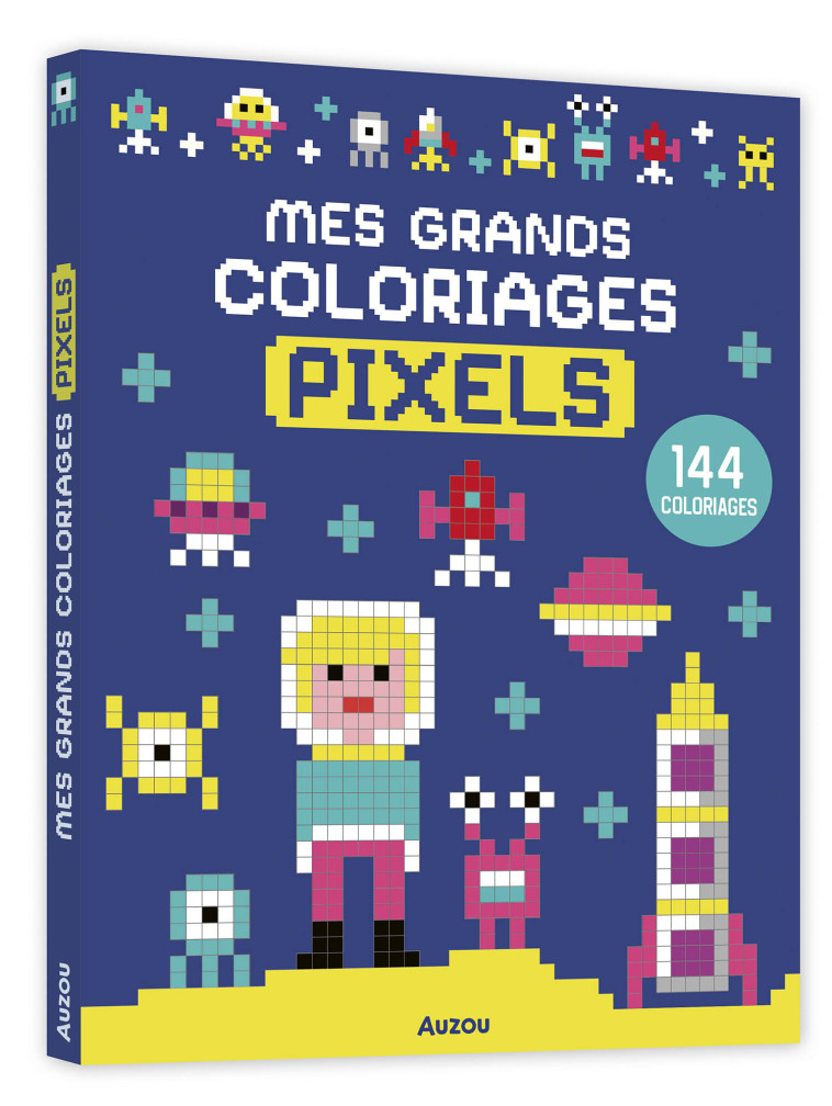 MES GRANDS COLORIAGES PIXELS - PINTACHAN - AUZOU