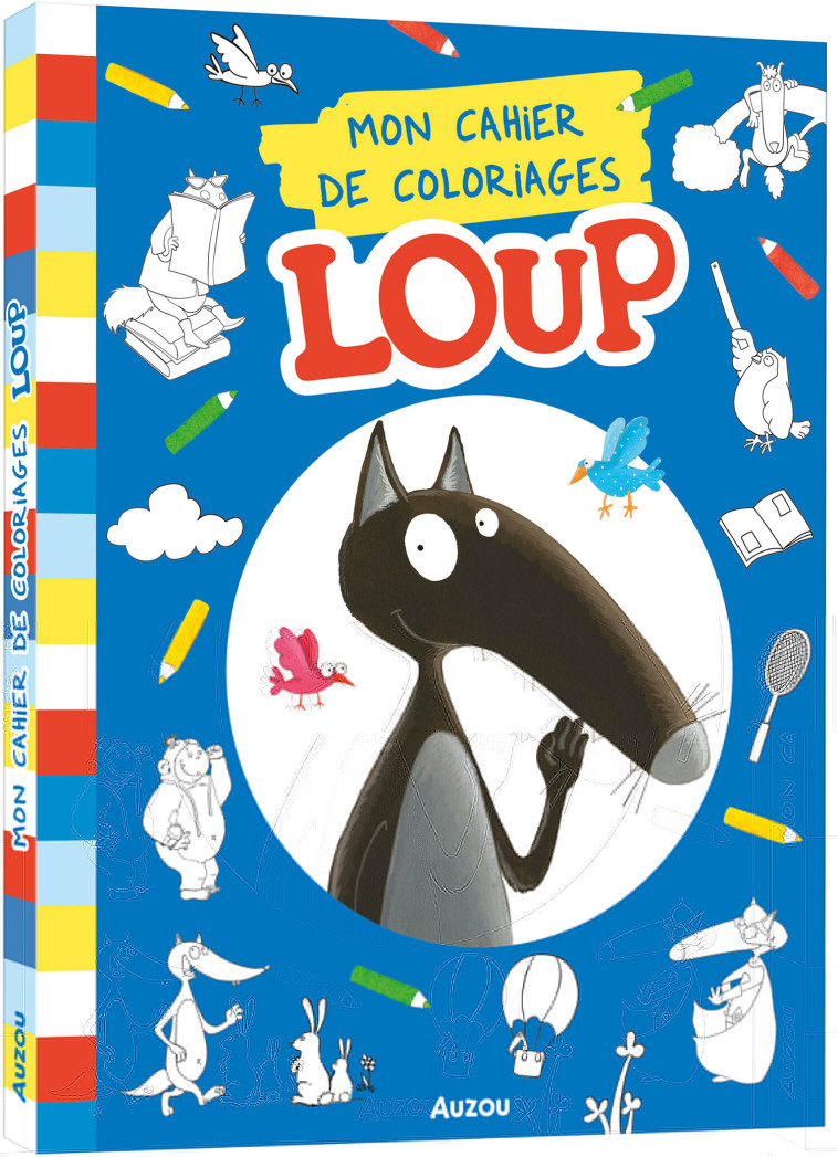 CAHIER DE COLORIAGE LOUP - XXX - AUZOU