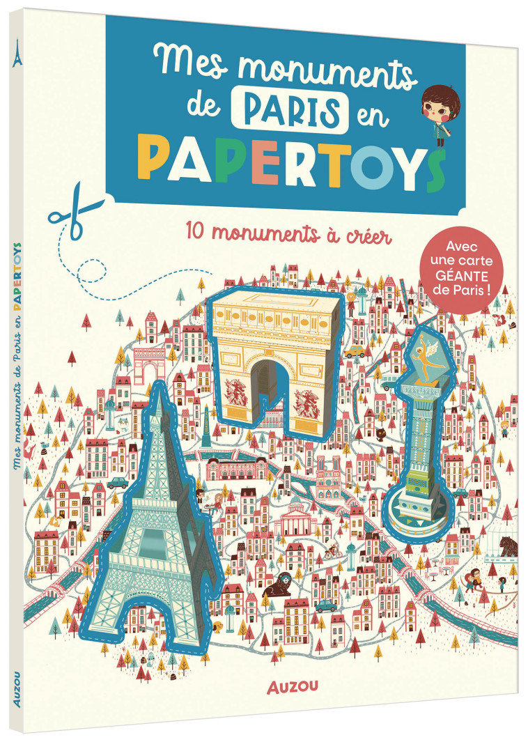 MES MONUMENTS DE PARIS EN PAPERTOYS (EDITION 2022) - XXX - AUZOU