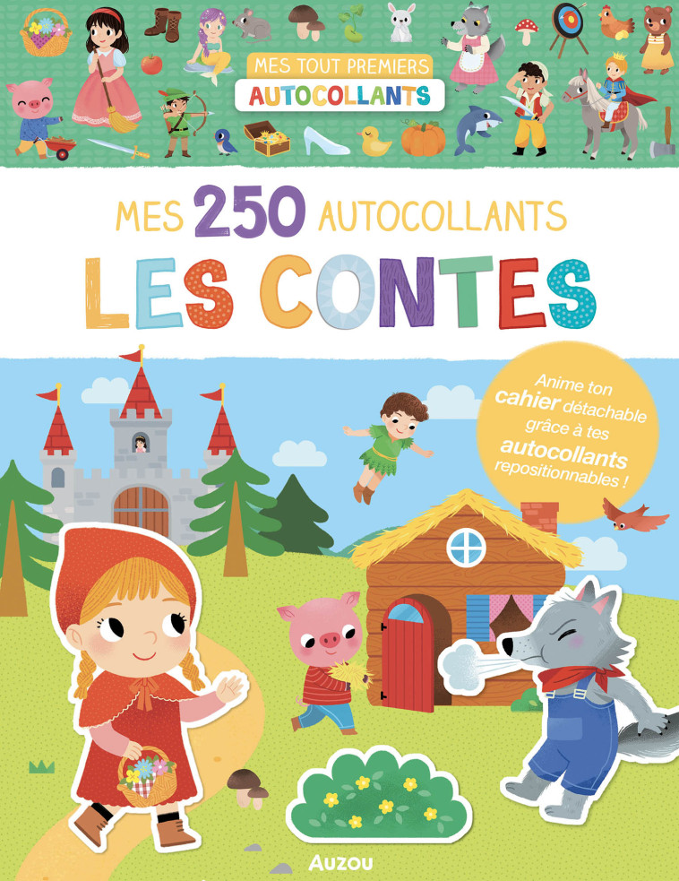 250 AUTOCOLLANTS : LES CONTES - WU YI-HSUAN - AUZOU