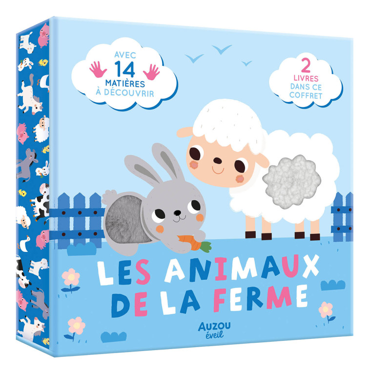 COFFRET A TOUCHER - LES ANIMAUX DE LA FERME - VAN DE LEIJGRAAF D. - AUZOU