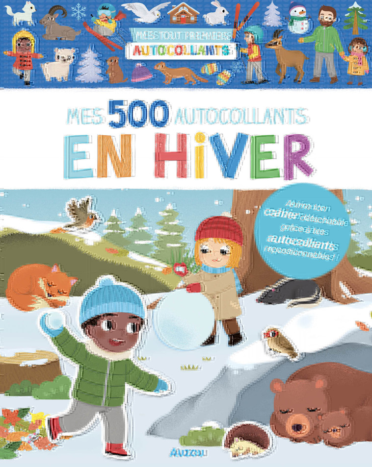 500 AUTOCOLLANTS - EN HIVER - WU YI-HSUAN - AUZOU