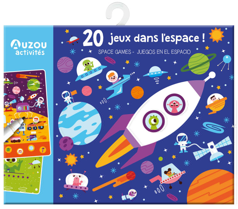 MA POCHETTE DE JEUX - 20 JEUX DANS L'ESPACE ! - PRETEND FRIENDS - AUZOU