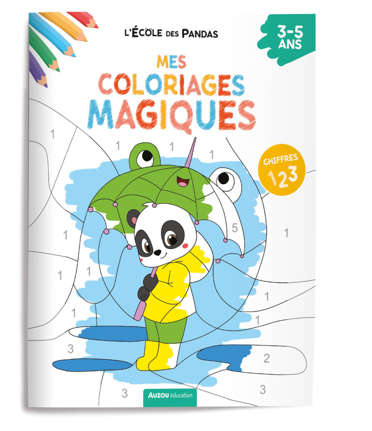 L'ECOLE DES PANDAS MES COLORIAGES MAGIQUES LES CHIFFRES - BUTET/MIRABEL - AUZOU