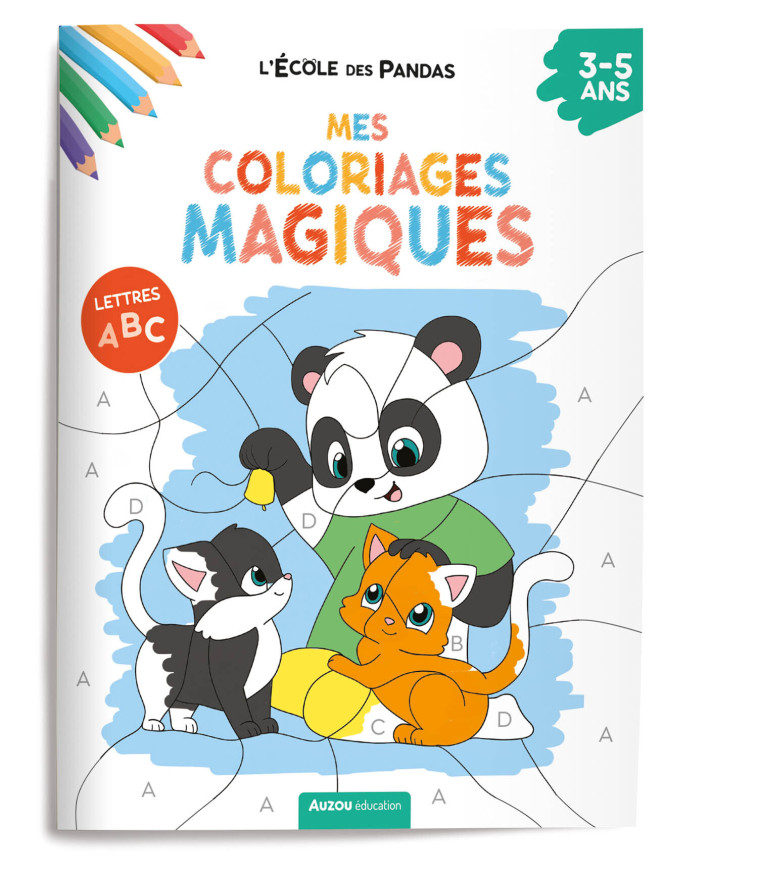 L'ECOLE DES PANDAS MES COLORIAGES MAGIQUES LES LETTRES - BUTET/MIRABEL - AUZOU