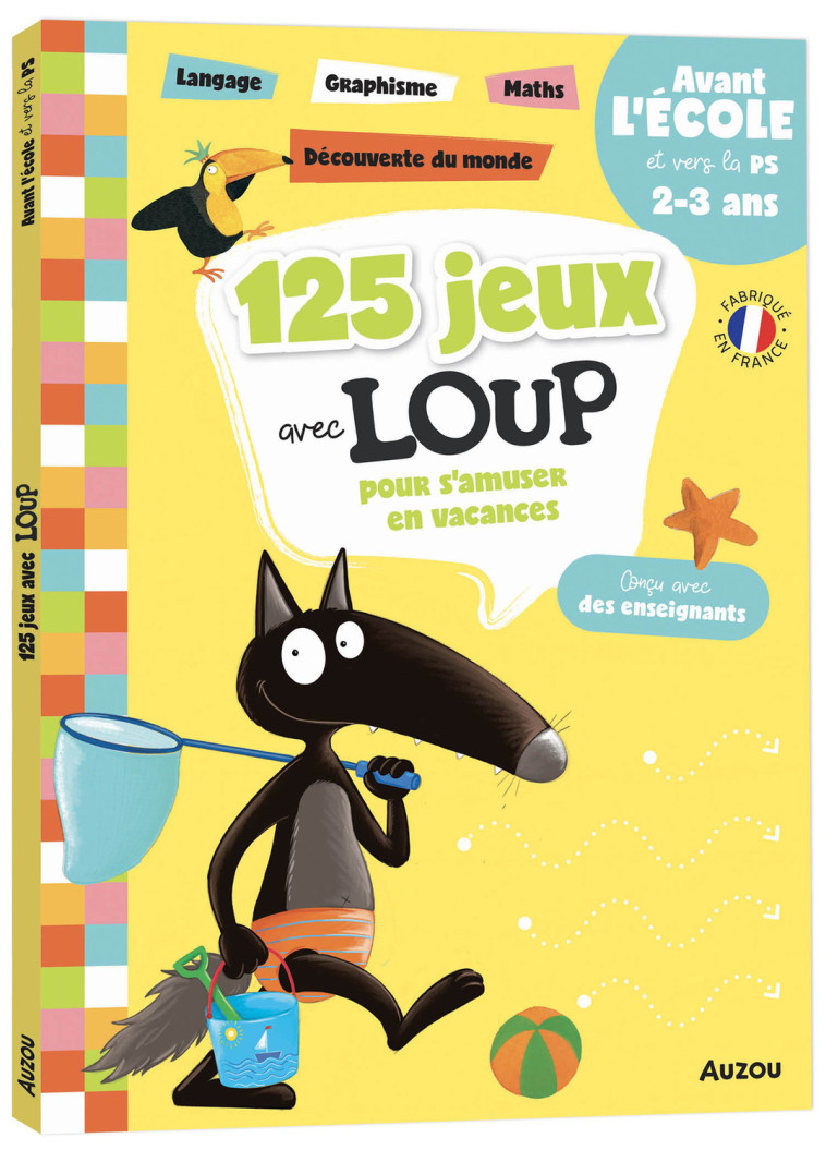 125 JEUX AVEC LOUP POUR S'AMUSER EN VACANCES - LALLEMAND/THUILLIER - AUZOU