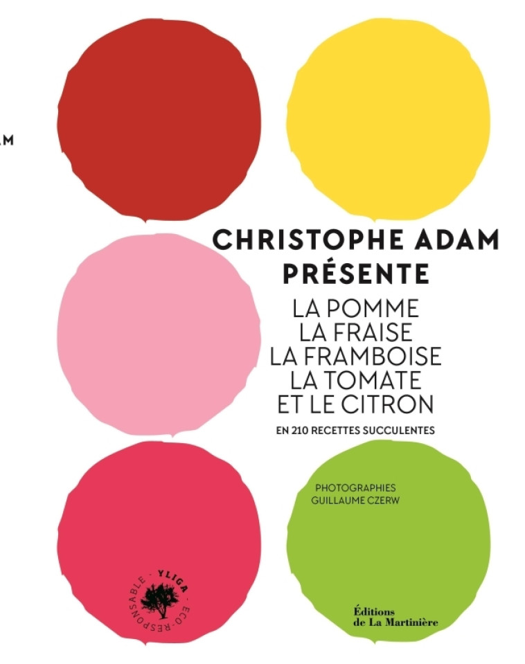 CHRISTOPHE ADAM PRESENTE LA POMME, LA FRAISE, LA FRAMBOISE, LA TOMATE ET LE CITRON. EN 215 RECETTES - ADAM/CZERW - MARTINIERE BL