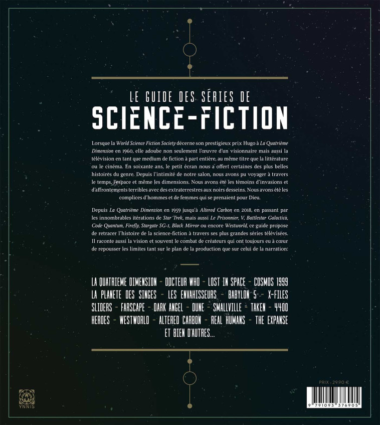 LE GUIDE DES SERIES DE SCIENCE-FICTION - LEJEUNE/DASNOY - YNNIS