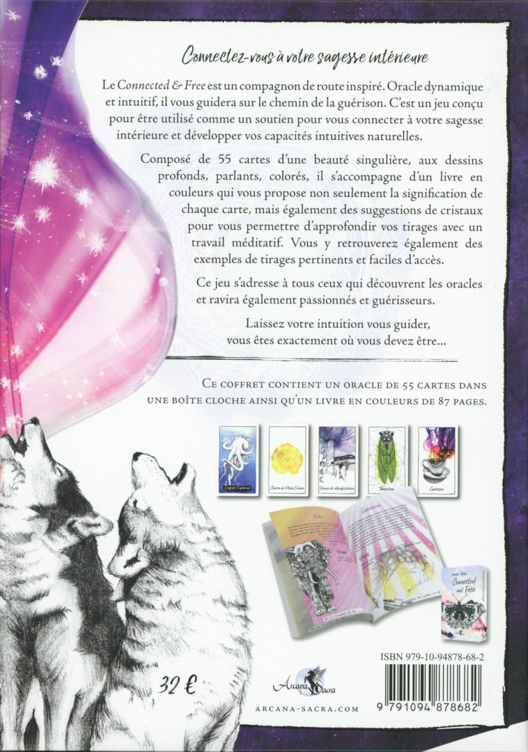 CONNECTED AND FREE - EDITION FRANCAISE (COFFRET) - ALETTA LAUREN - ARCANA SACRA