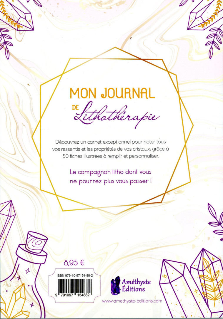 MON JOURNAL DE LITHOTHERAPIE - BALKYS - AMETHYSTE ED