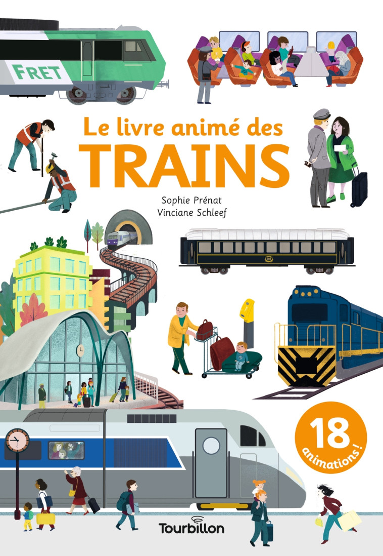 LE LIVRE ANIME DES TRAINS - PRENAT/SCHLEEF - TOURBILLON