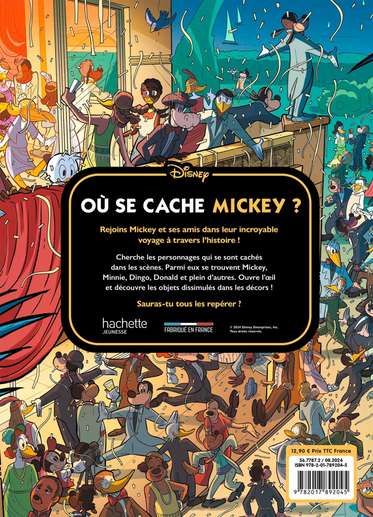 MICKEY - OU SE CACHE MICKEY A TRAVERS L'HISTOIRE ? CHERCHE ET TROUVE - XXX - DISNEY HACHETTE