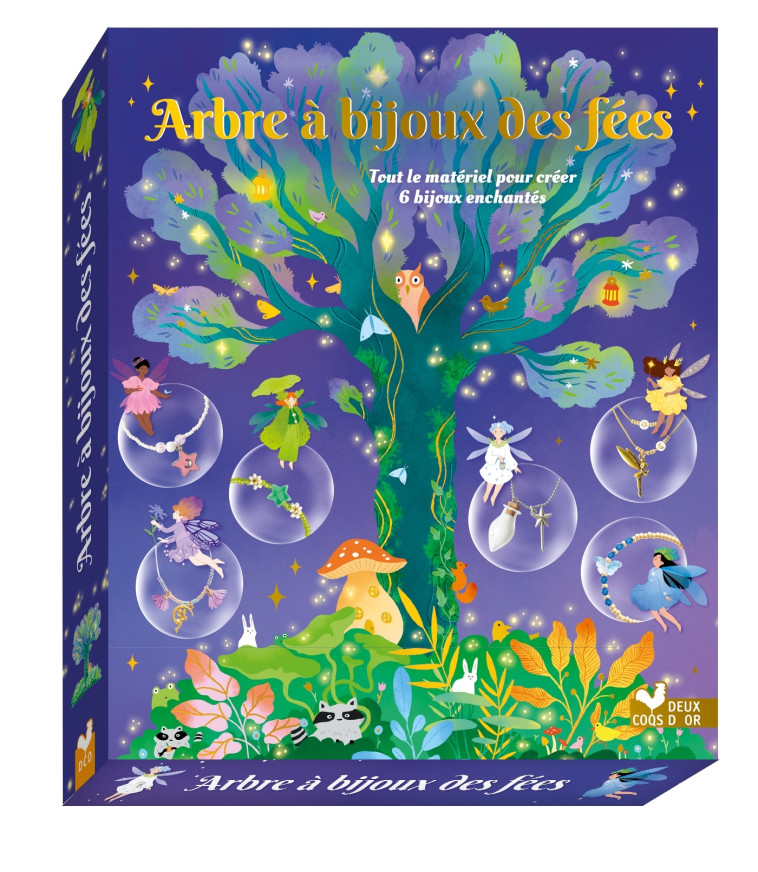 ARBRE A BIJOUX DES FEES - COFFRET AVEC ACCESSOIRES - LAZERGES/DESCAMPS - DEUX COQS D OR