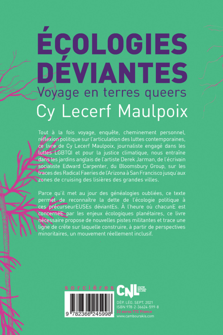 Écologies déviantes - Cy Lecerf Maulpoix - CAMBOURAKIS