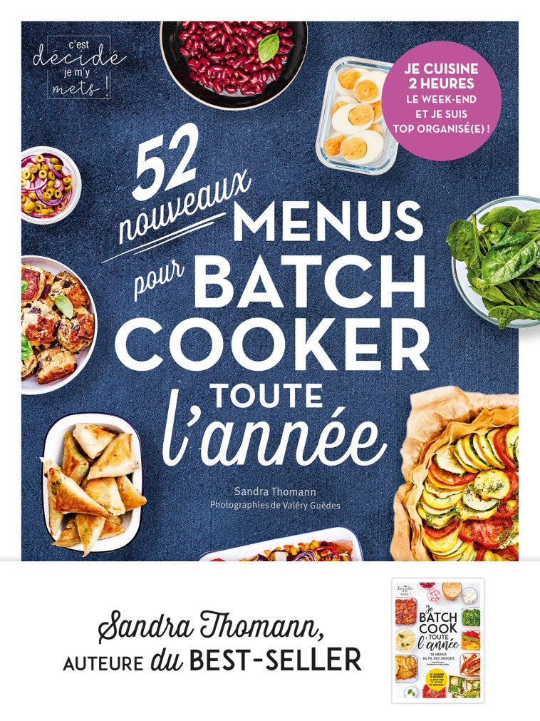 52 nouveaux menus pour batch-cooker toute l'année - Sandra Thomann - LAROUSSE