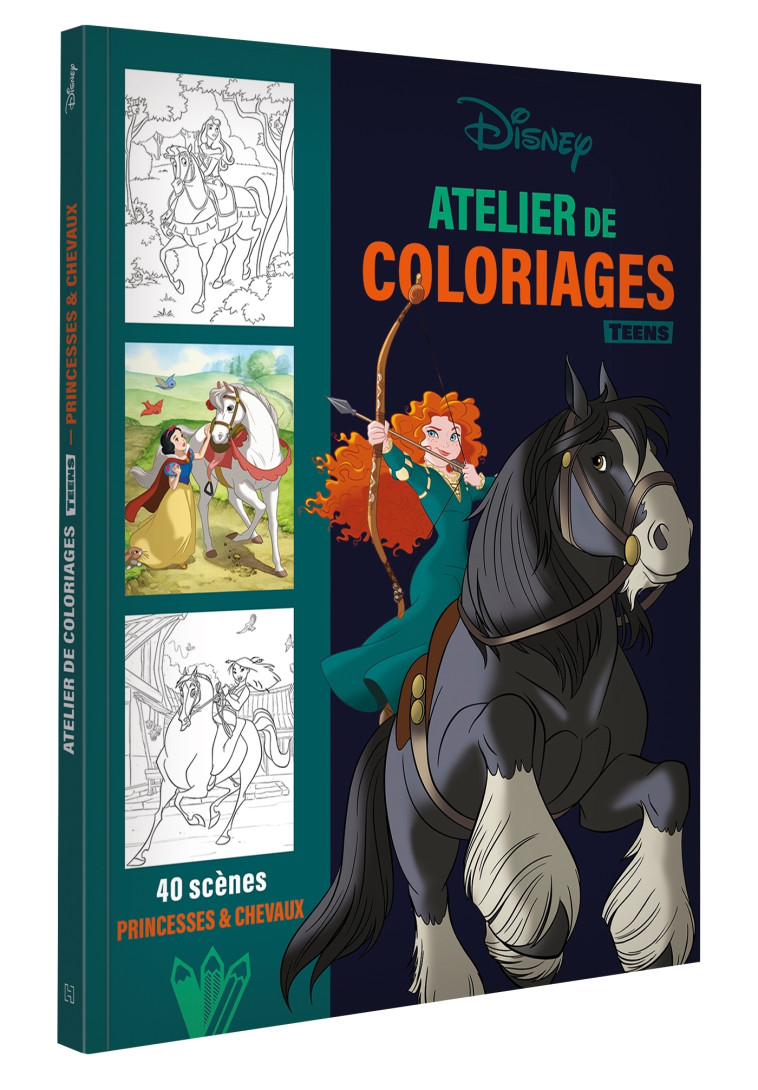 ATELIER DE COLORIAGES DISNEY TEENS-Princesses et chevaux - XXX - DISNEY HACHETTE