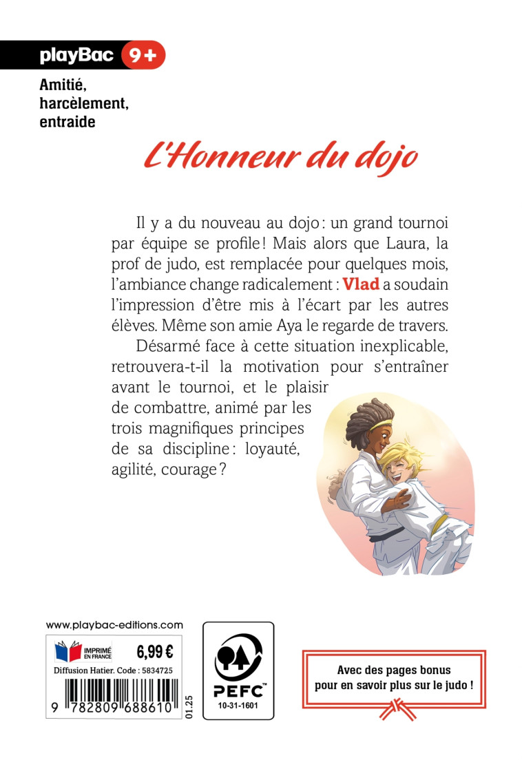 Passion judo - L'honneur du dojo - Tome 3 - Aymeric Jeanson - PLAY BAC