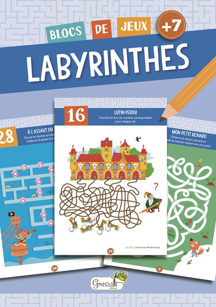 LABYRINTHES 7 ANS ET + -  Collectif - GRENOUILLE