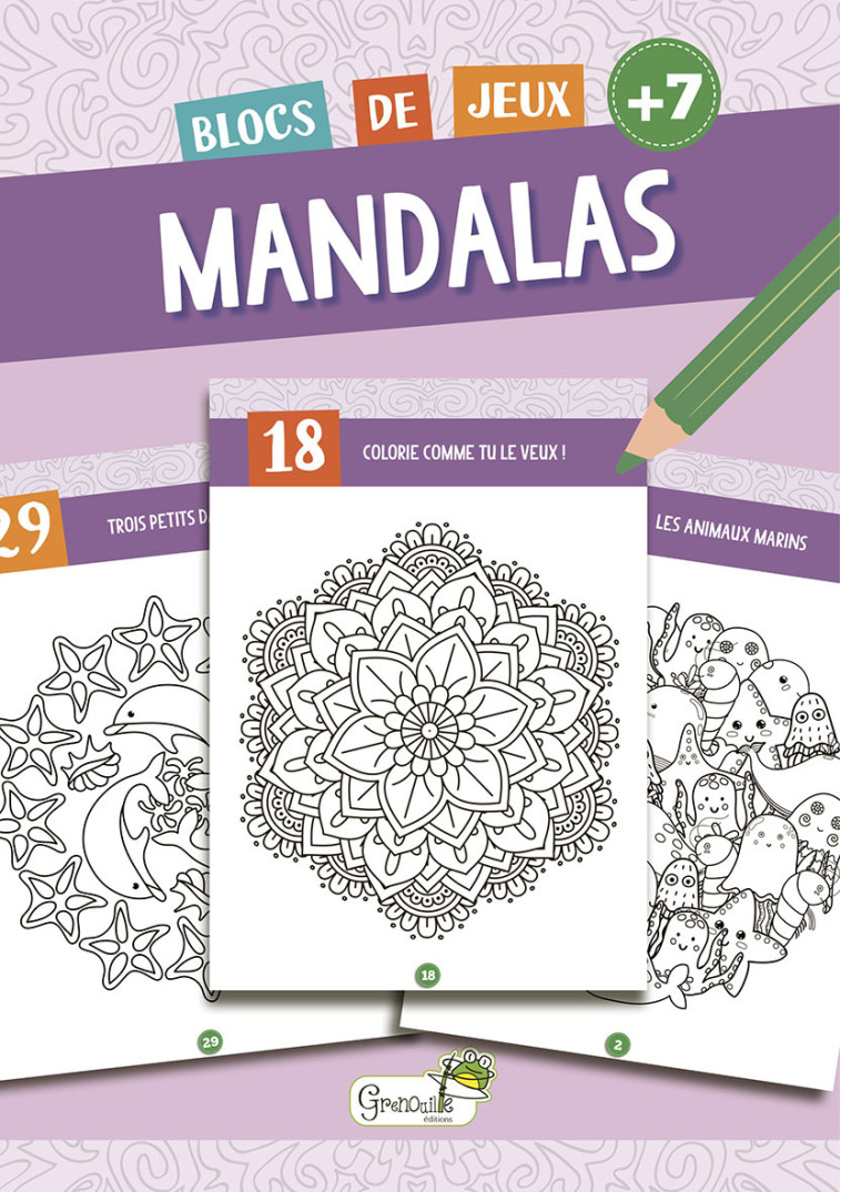 MANDALAS 7 ANS ET + -  Collectif - GRENOUILLE