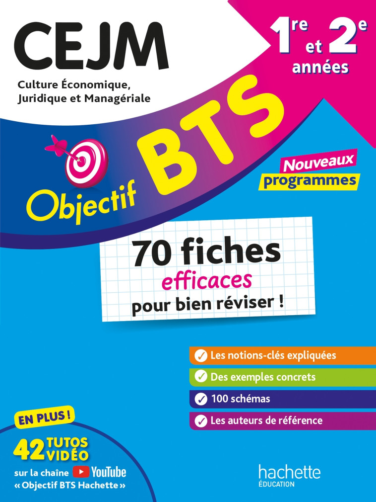 Objectif BTS - CEJM - 70 fiches efficaces pour bien réviser - 2025 - Marc Geronimi - HACHETTE EDUC