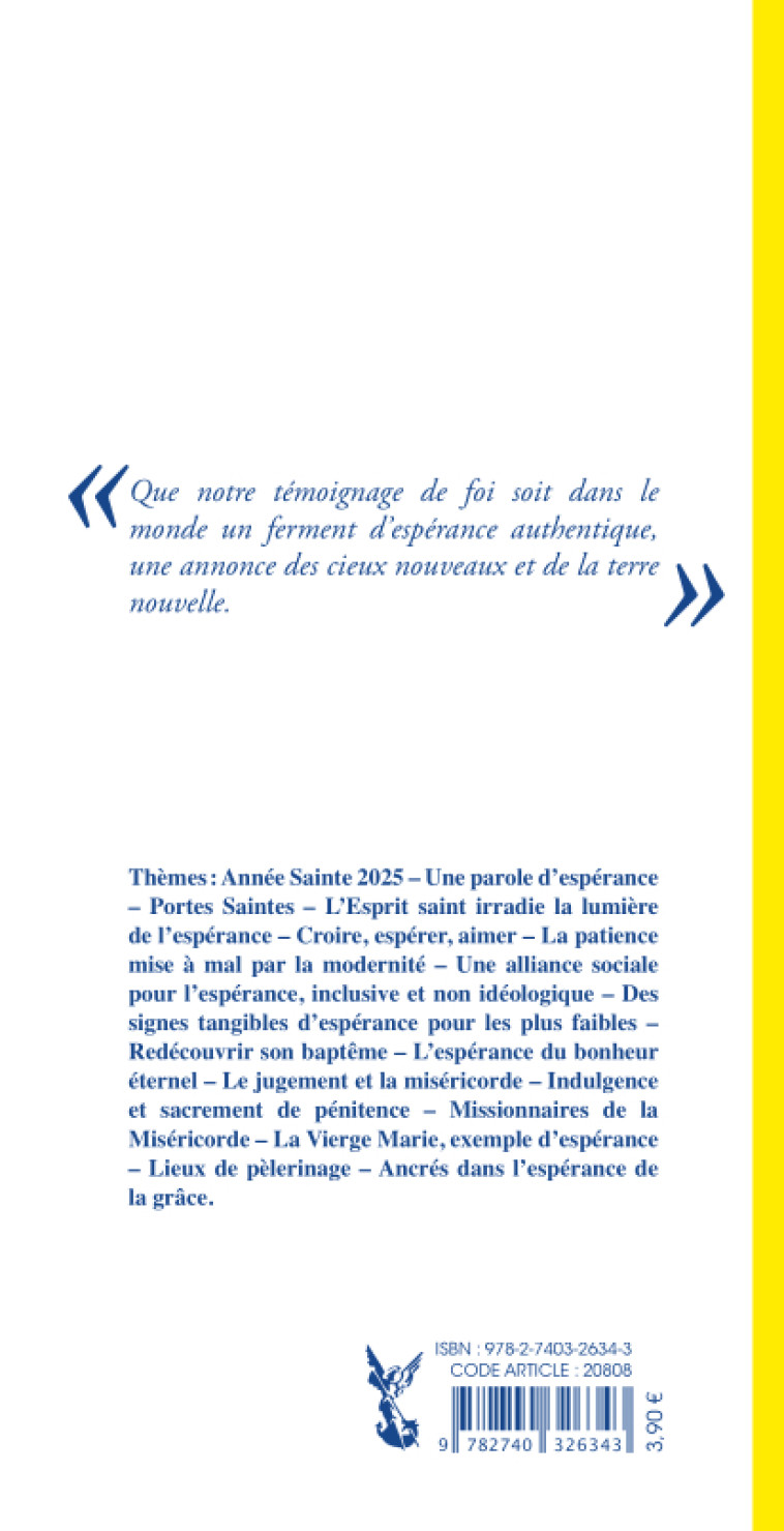 L'espérance ne déçoit pas - Spes non confundit -  Pape Francois - TEQUI