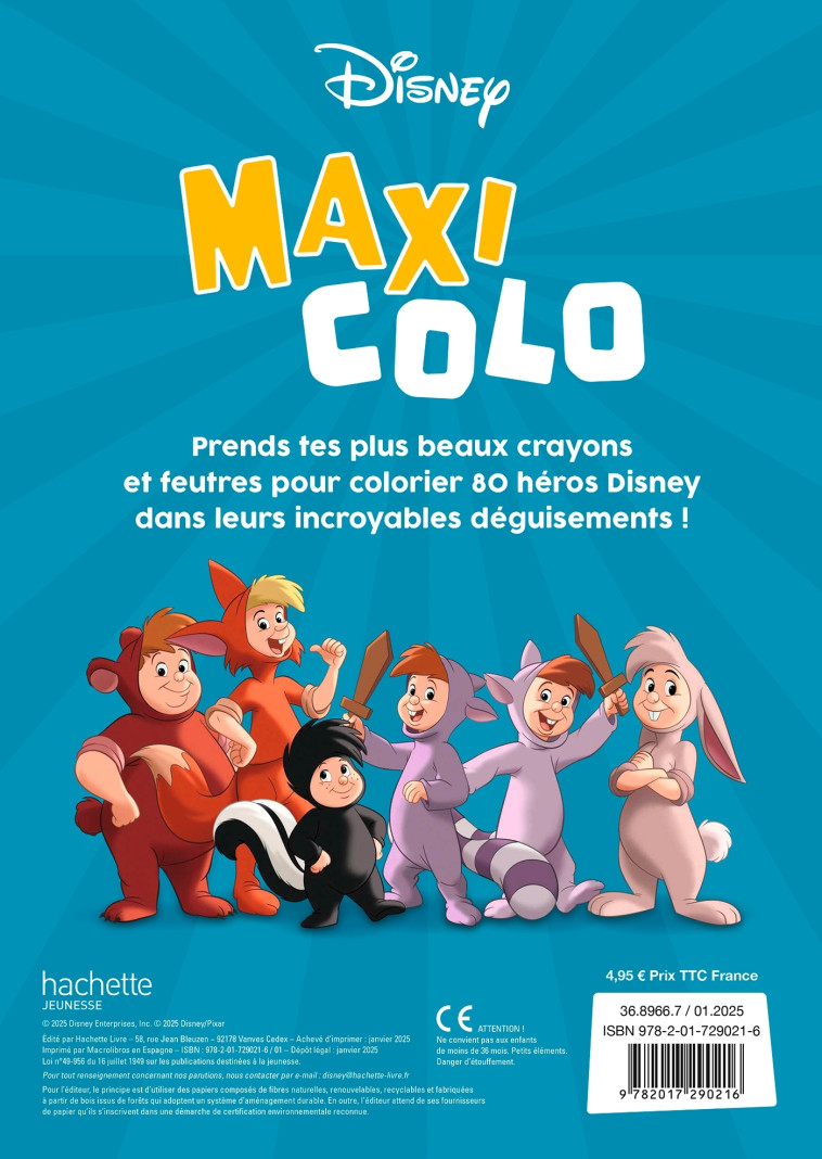 DISNEY - Maxi Colo - Déguisements et Mardi Gras - XXX - DISNEY HACHETTE