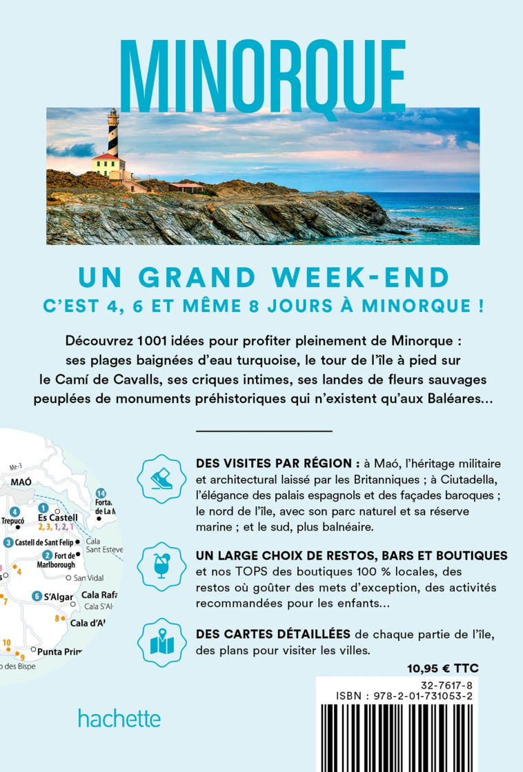 Minorque Guide Un Grand Week-end -   - HACHETTE TOURI