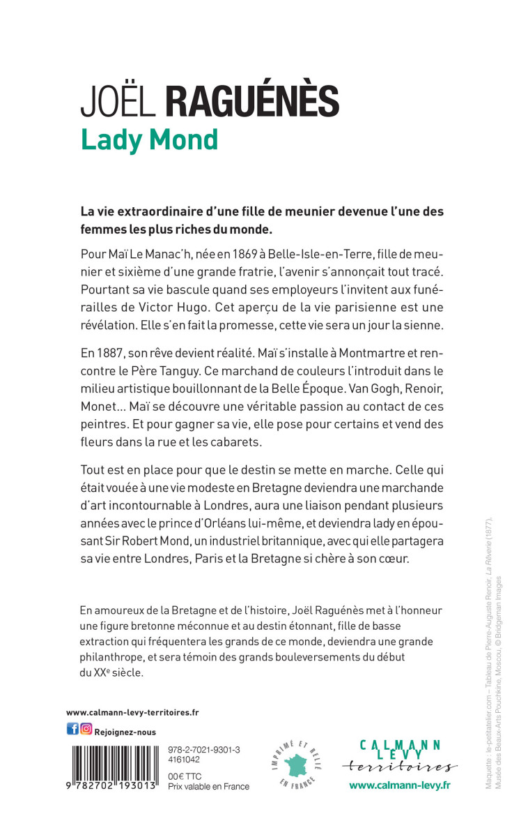 Lady Mond - Joël Raguénès - CALMANN-LEVY