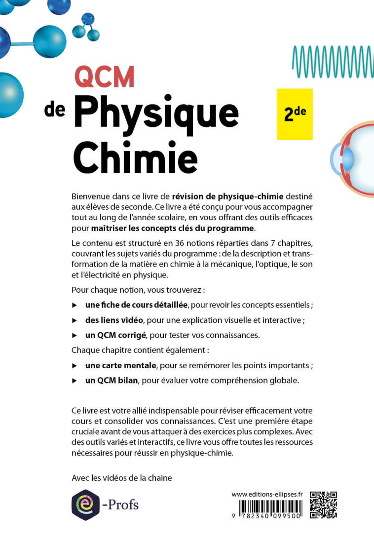 QCM de Physique-Chimie Seconde - Bruno Barrier - ELLIPSES