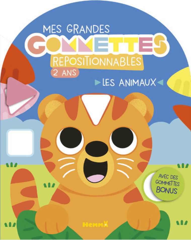 Mes grandes gommettes repositionnables - 2 ans - Les animaux - Avec des gommettes bonus - Vanessa Vautier - HEMMA