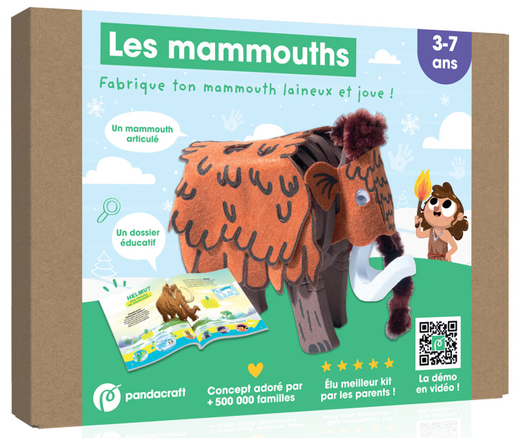 Les mammouths - kit Pandacraft 3-7 ans - XXX - PANDACRAFT