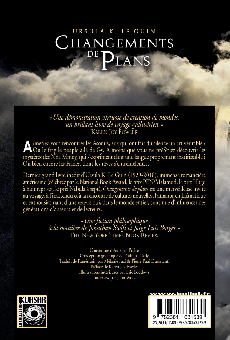 Changements de plans - Ursula K. Le Guin - BELIAL