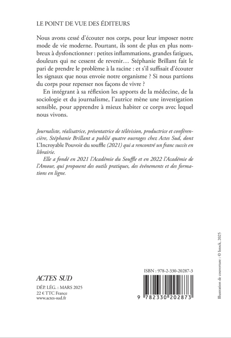 Quand le corps n'est plus d'accord - Stéphanie Brillant, Stéphanie Brillant - ACTES SUD