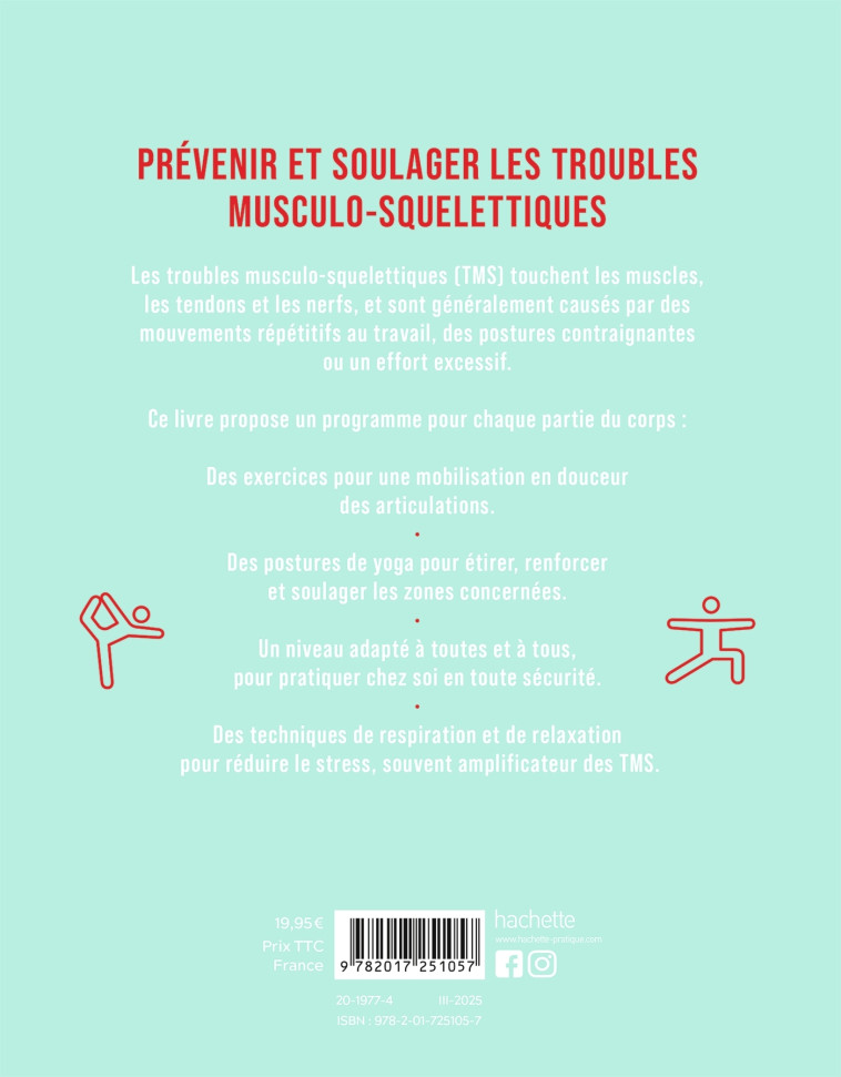 Yoga anti-douleur spécial TMS - Hélène Jamesse - HACHETTE PRAT