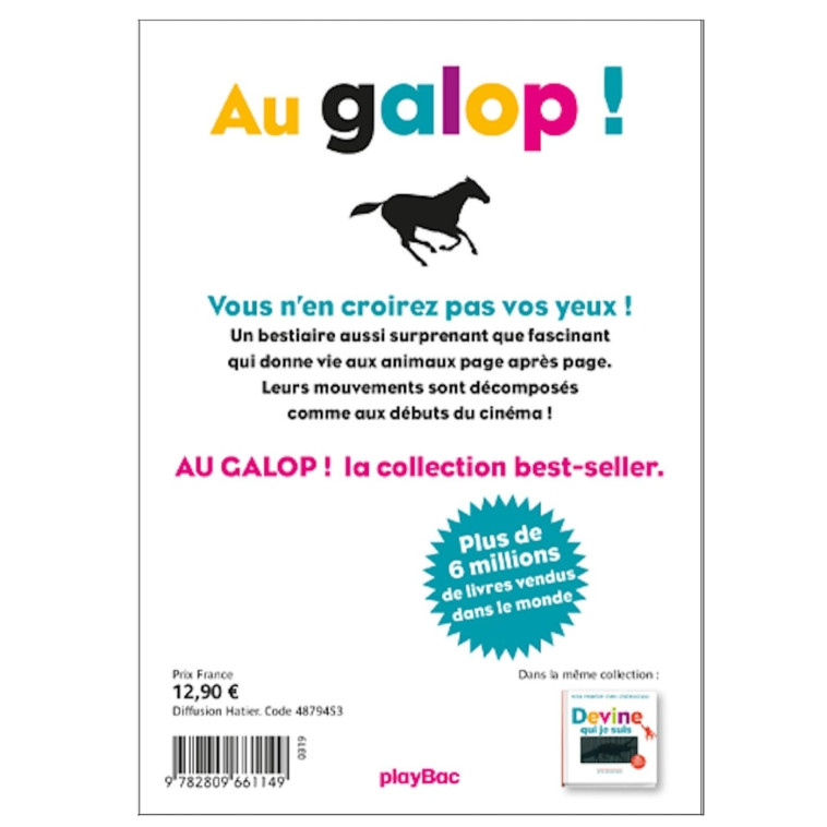 Au galop ! Mon premier livre cinémagique - Rufus Butler Seder - PLAY BAC