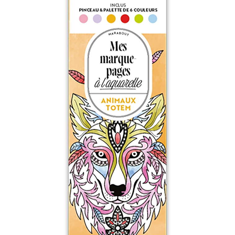 Mes marque-pages à l'aquarelle - Animaux totem -   - MARABOUT